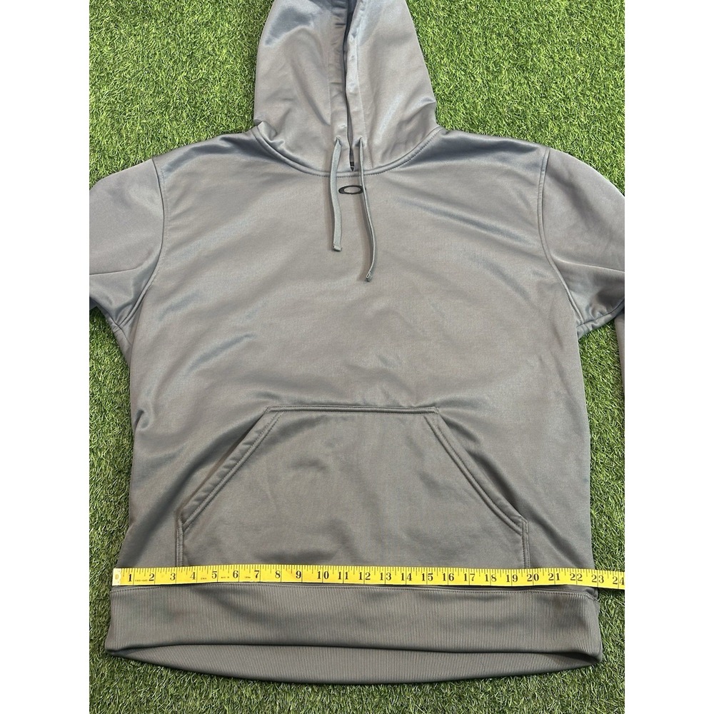 Oakley‎ Hoodie Mens Large Gray Hooded Pullover Surfer Streetwear Comfy - Picture 7 of 16